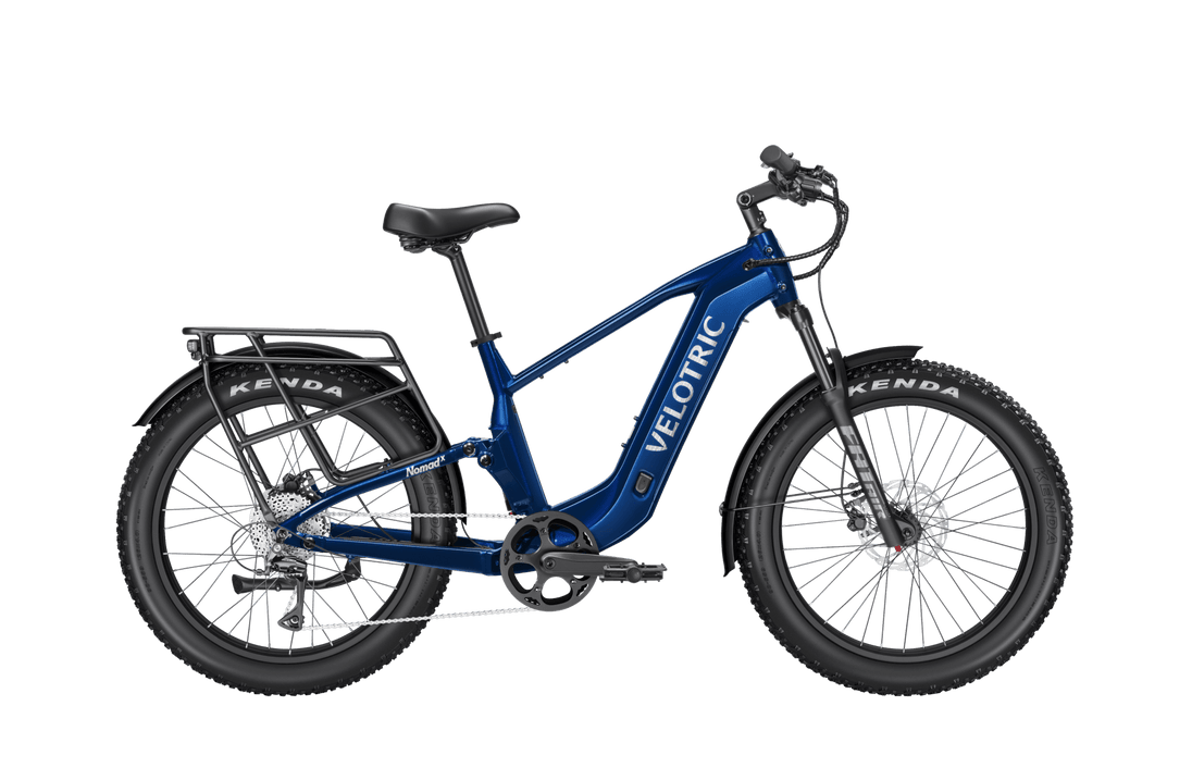 Velotric Nomad 2X Full Suspension Fat Tire Ebike - Riding 5 Electric Bike
