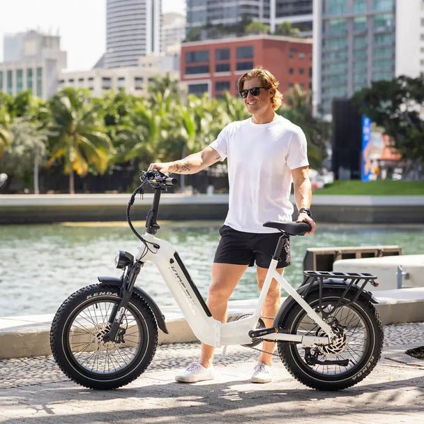Verve | Long Range Fat Tire Folding Electric Bike - Riding 5 Electric Bike